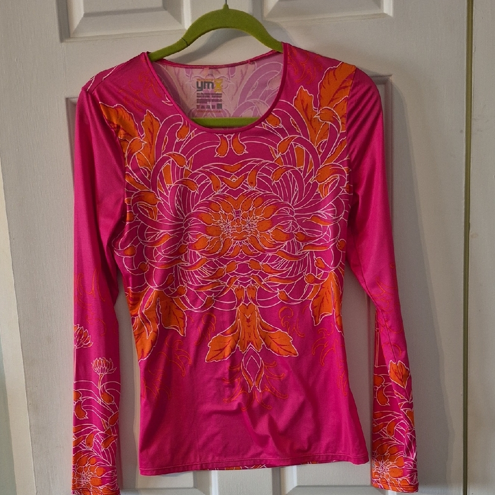 Pink and Orange Women's Top